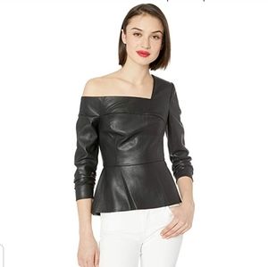 Bcbg pleather top